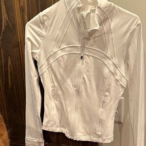 Lulu Lemon white Zip-Up Jacket size 6
